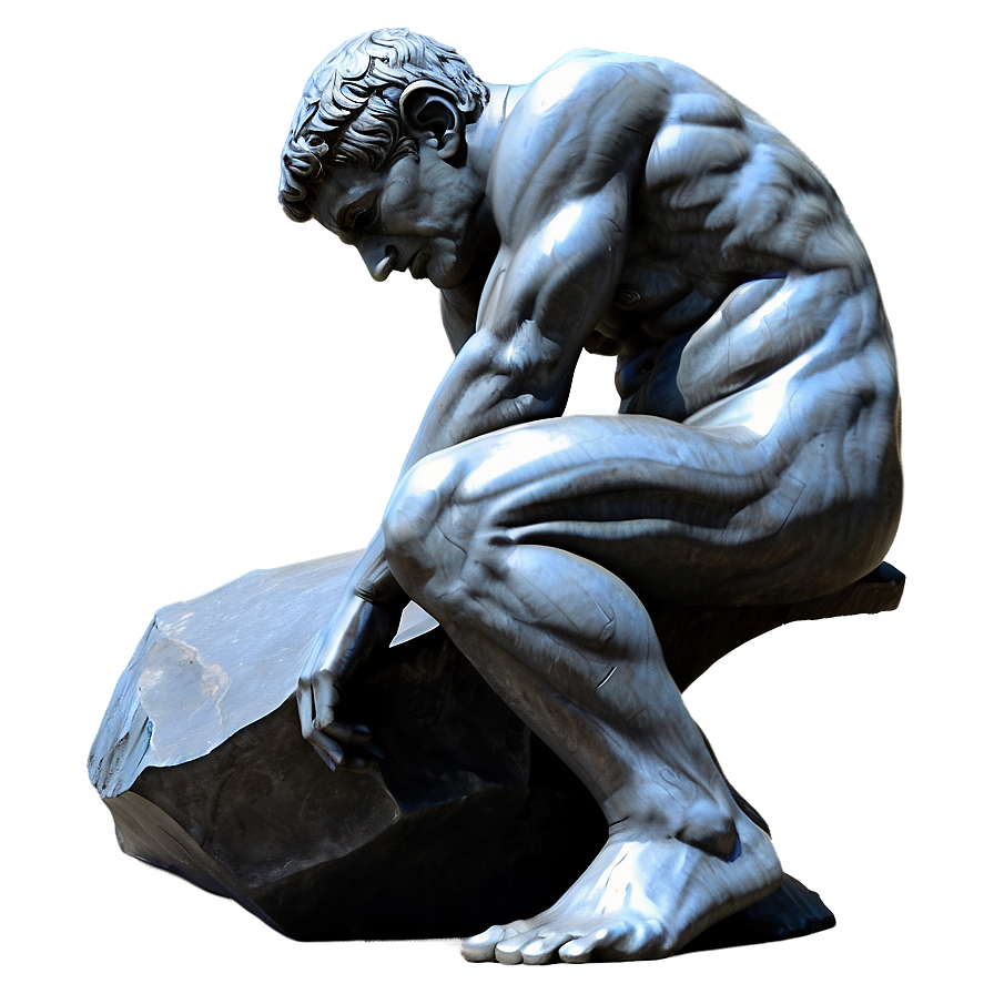 The Thinker Perspective View Png Nhj26