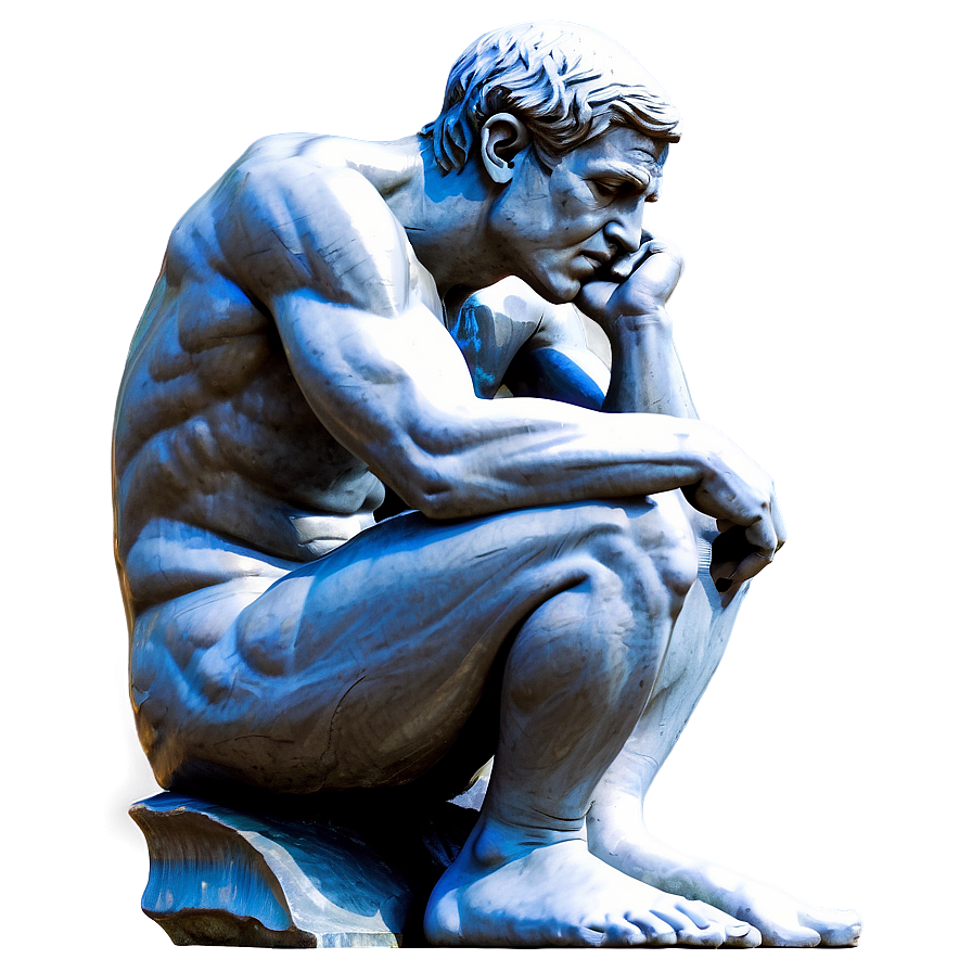 The Thinker Perspective View Png Wxo