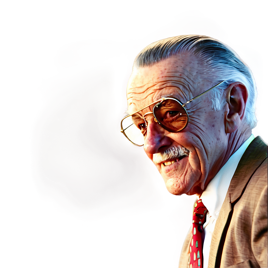 The Visionary Stan Lee Cartoon Png 27