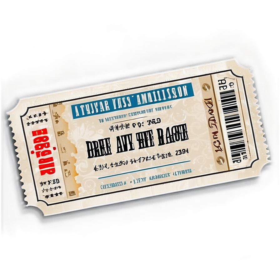 Theater Admission Ticket Png Eht