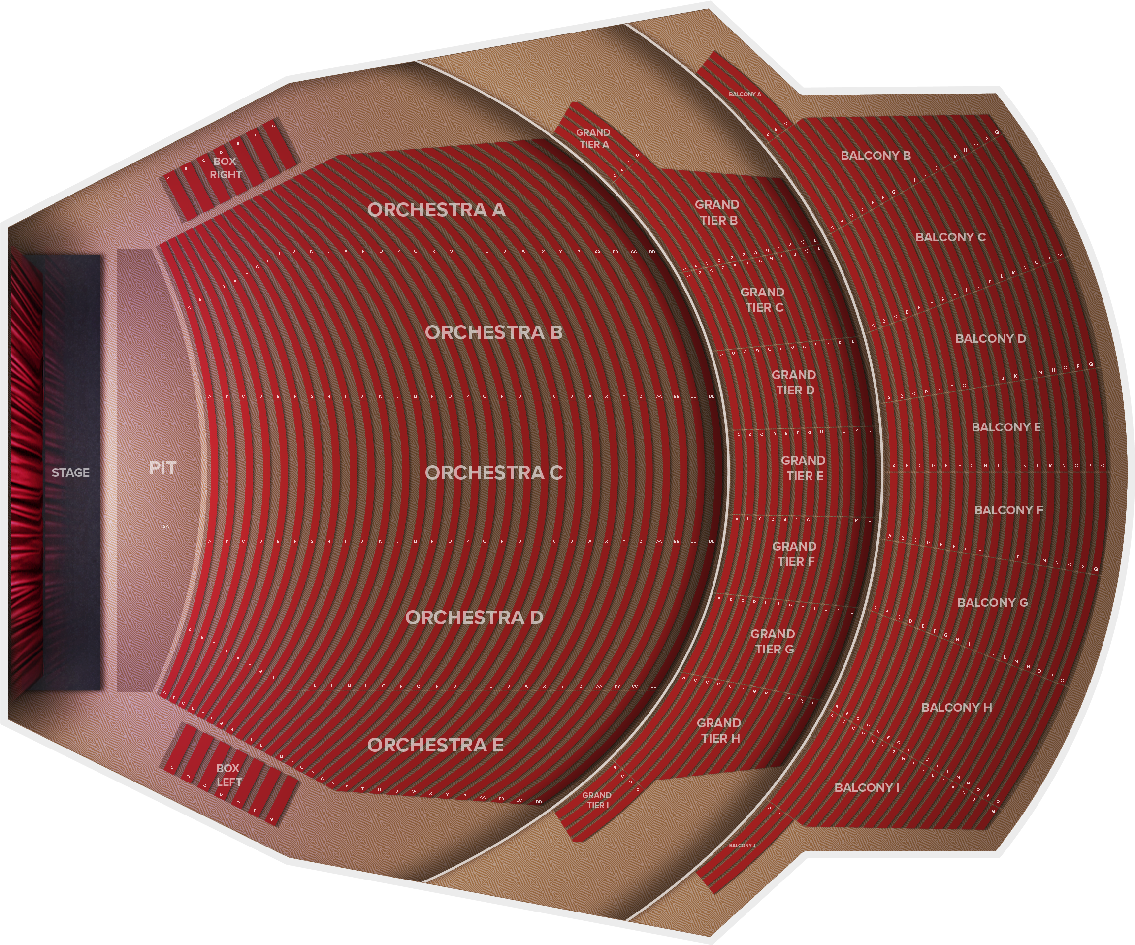 Theater Seating Chart Overview