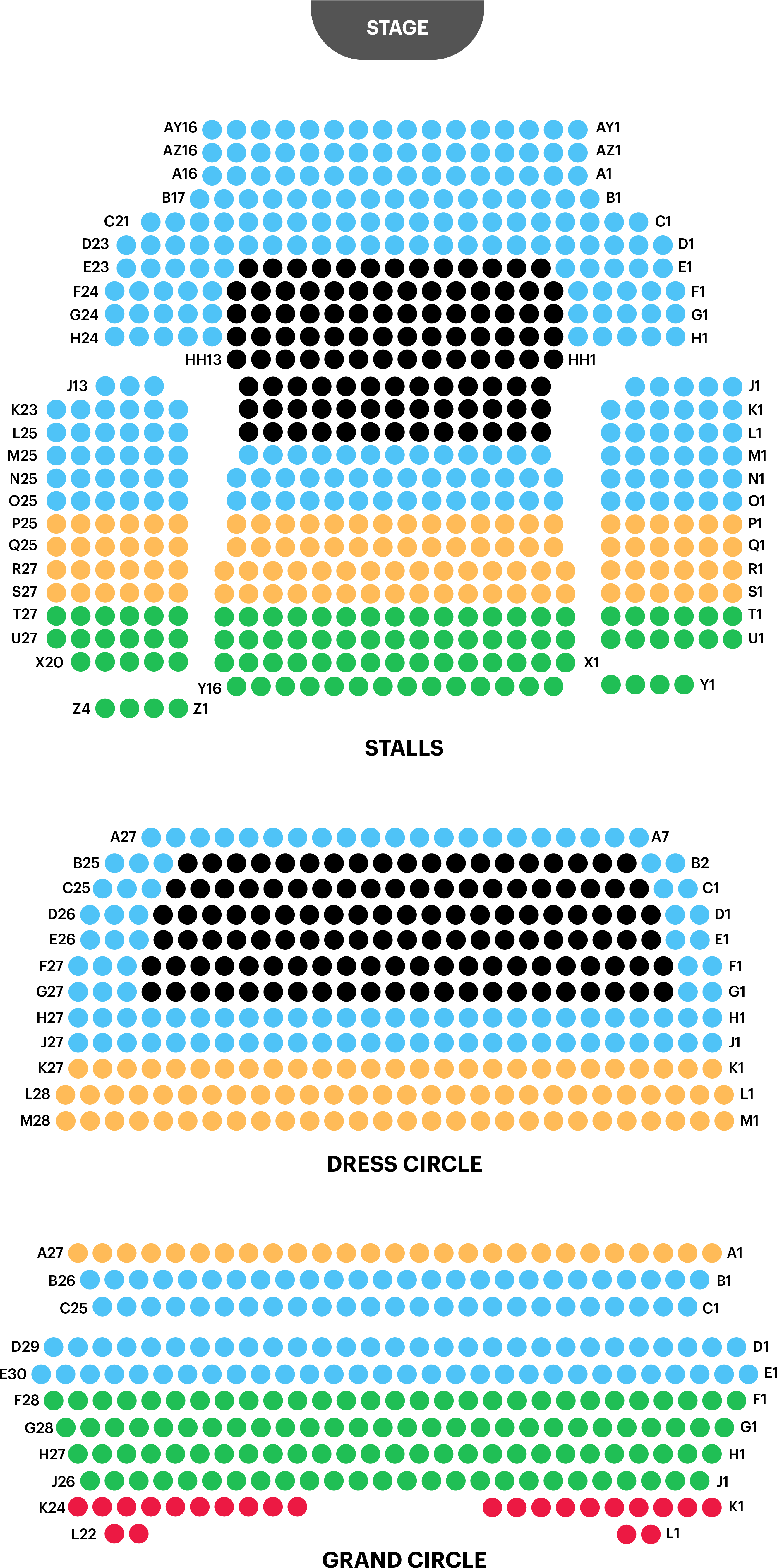 Theatre Seating Chart