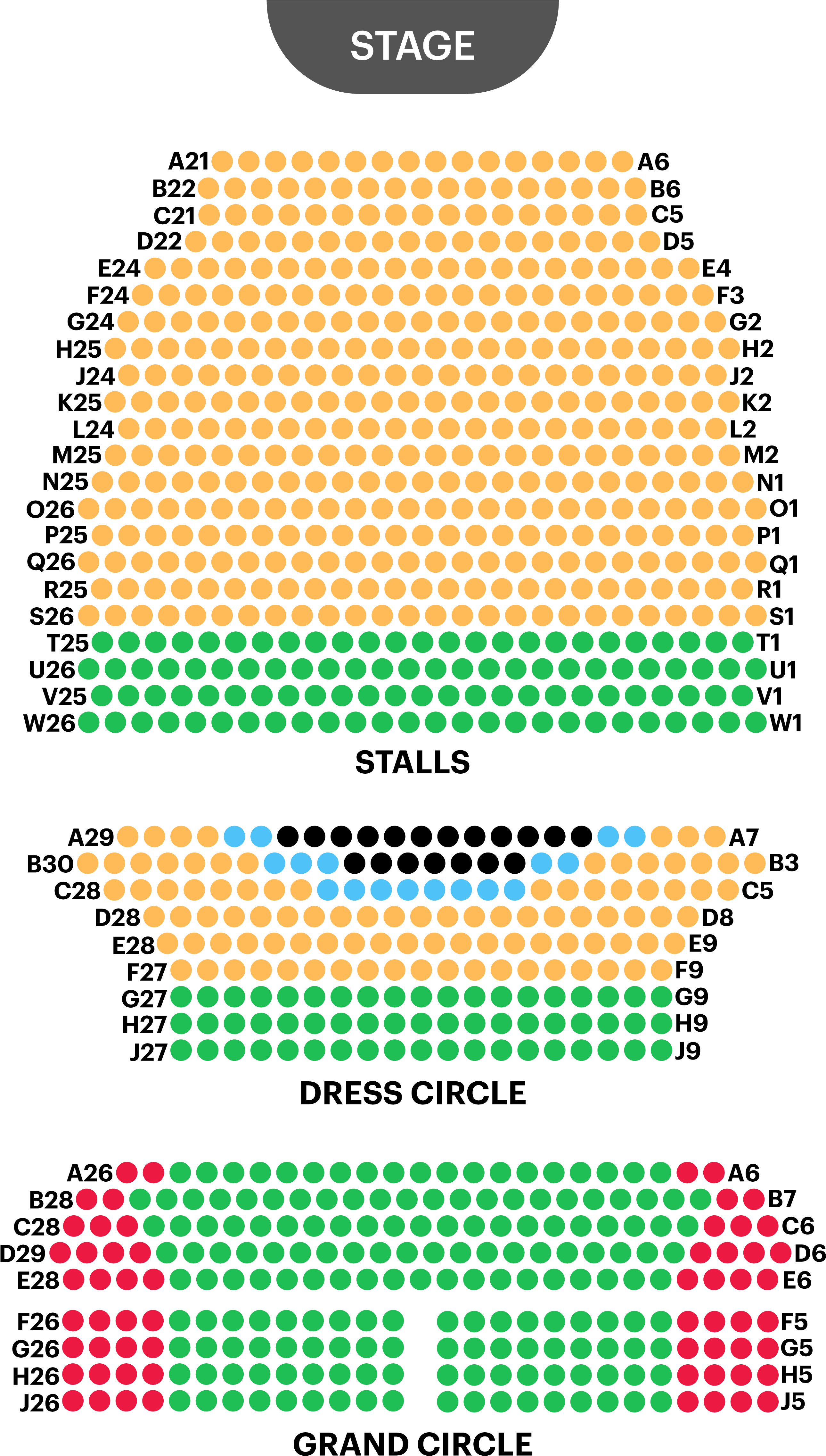 Theatre Seating Plan