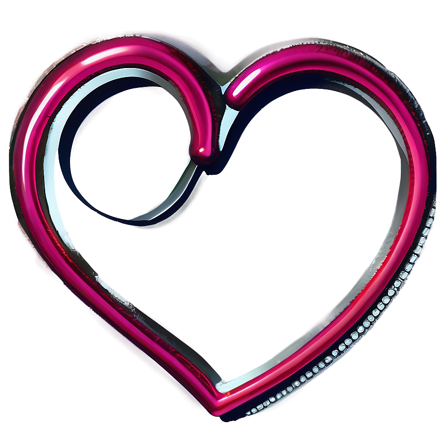 Thick Heart Outline Png Txc