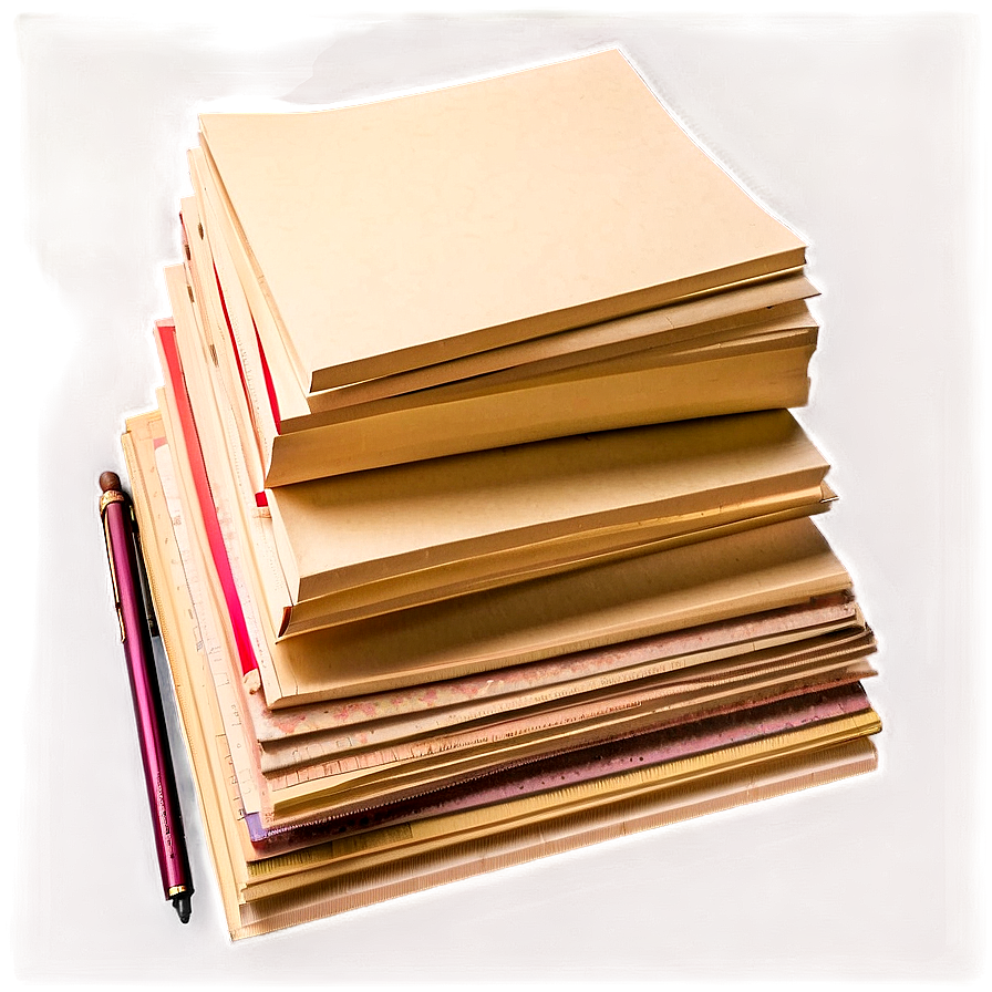 Thick Paper Stack Png Niw