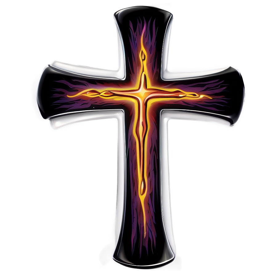 Thin Cross Design Png Jce