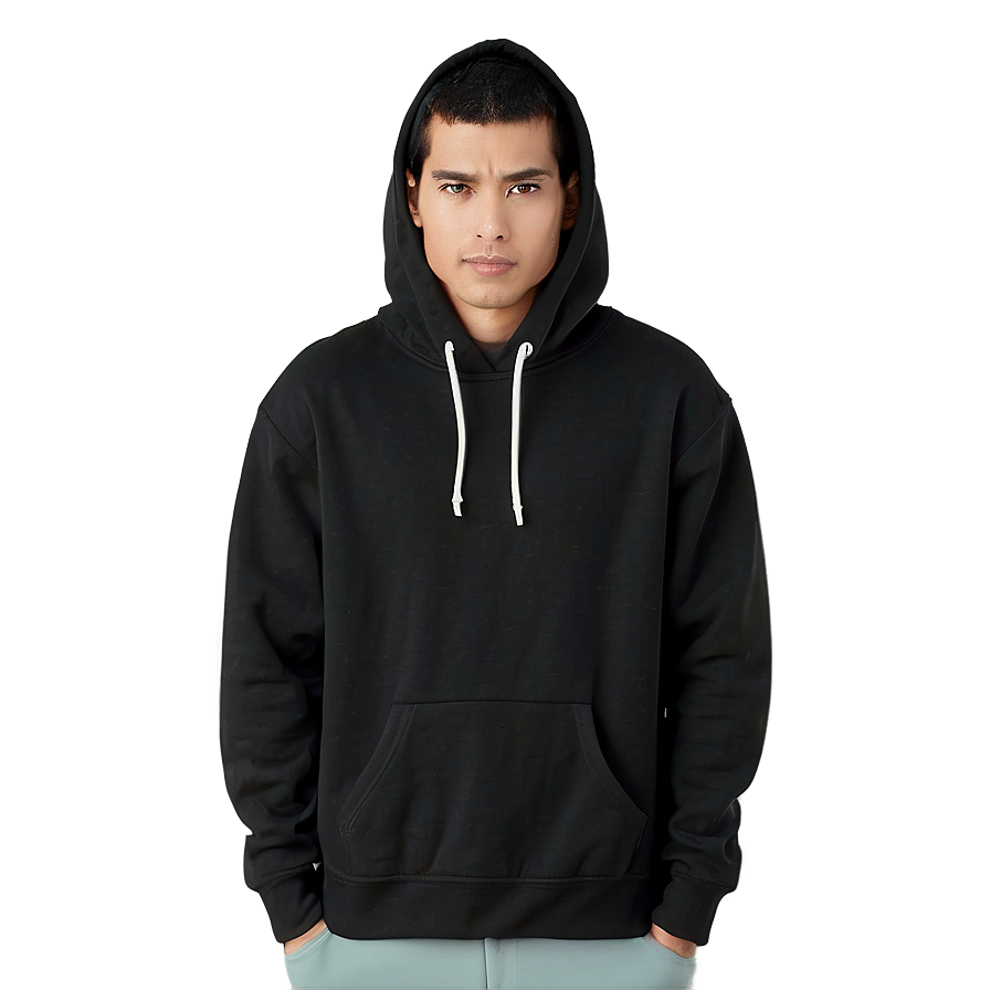 Thin Fabric Black Hoodie Png 66