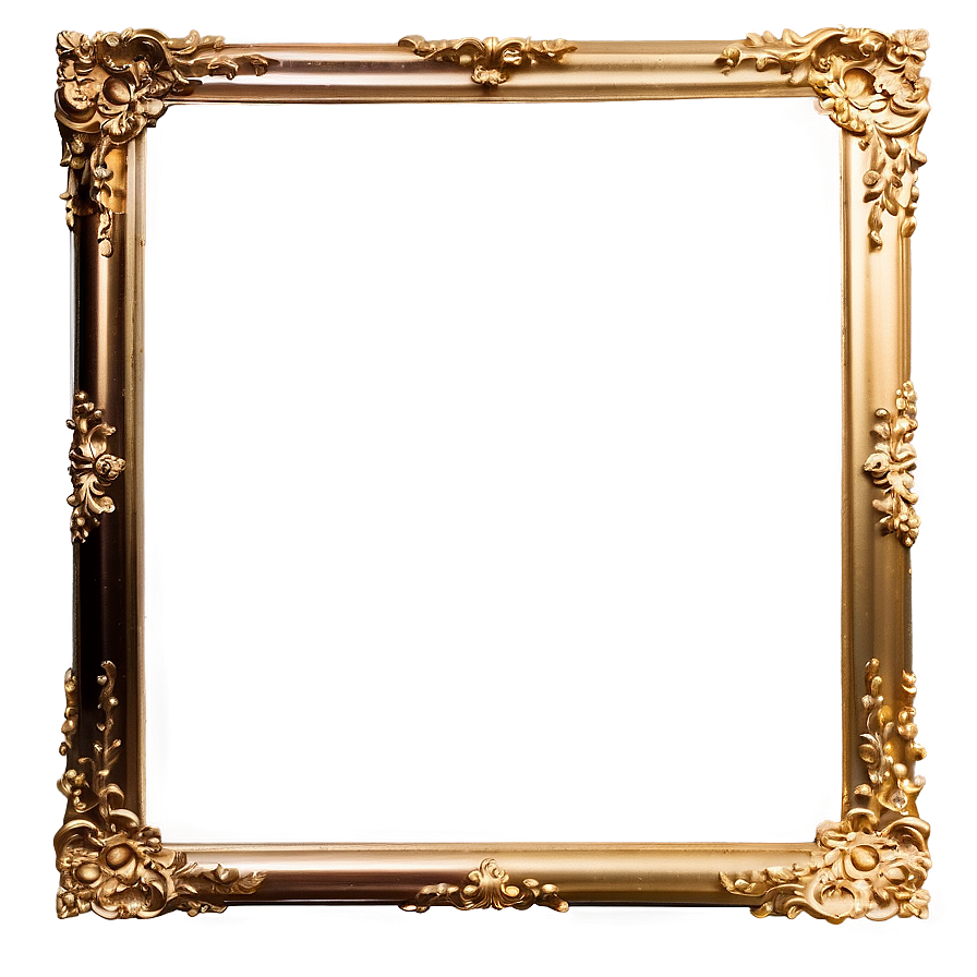 Thin Gold Frame Png 86