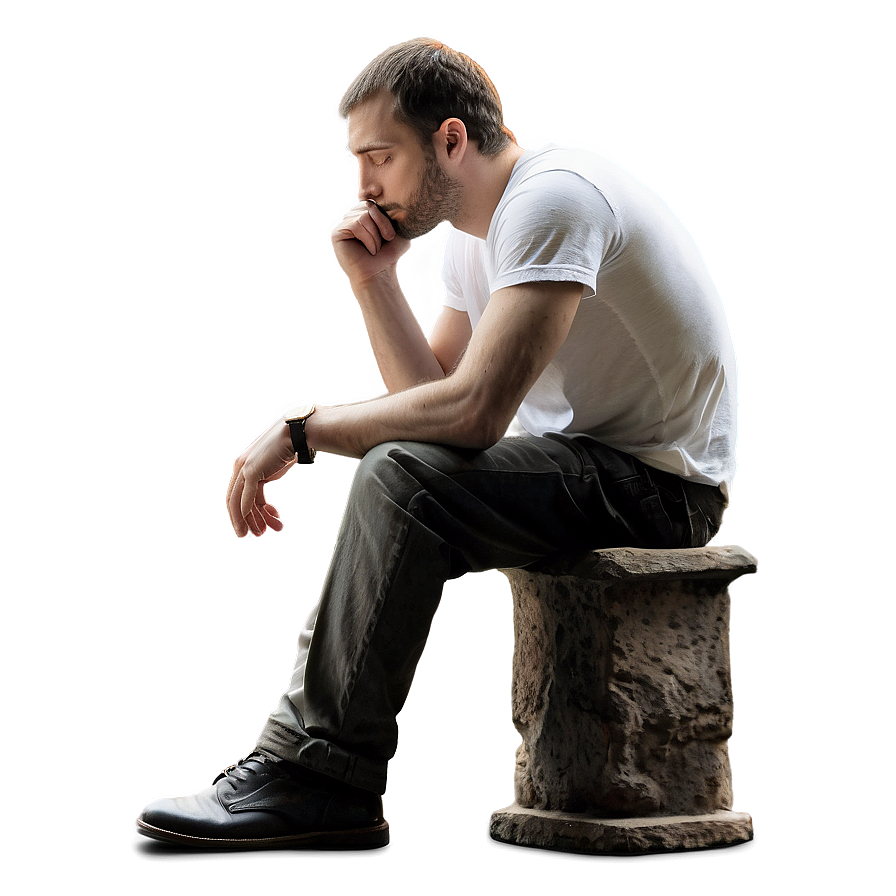 Thinker In Silence Png 06262024