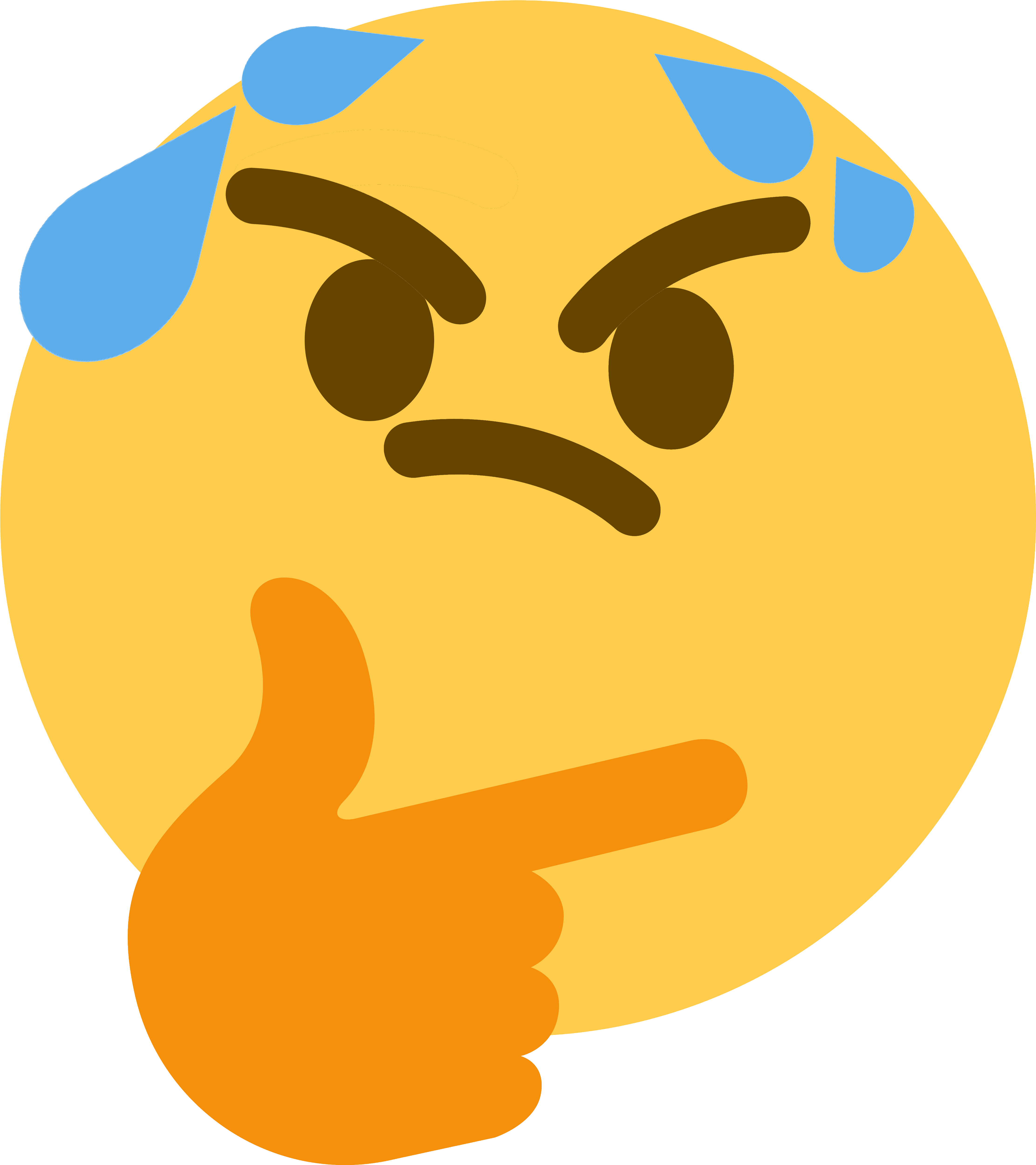 Thinking Face Emojiwith Thumbs Up