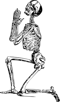 Thinking Skeleton Artwork