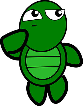 Thinking Turtle Cartoon