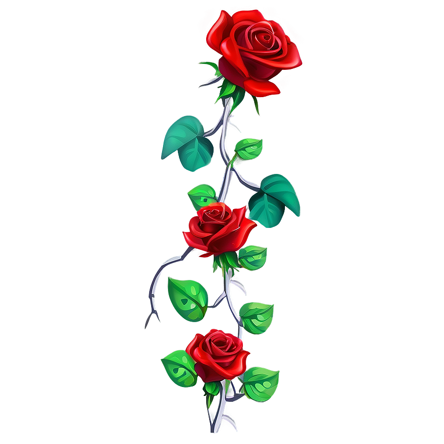 Thorny Rose Vine Png Mnn81