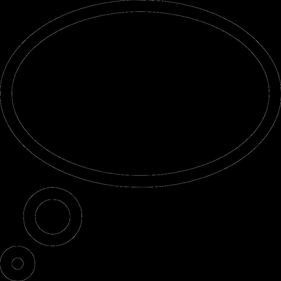 Thought Bubble Outline Graphic