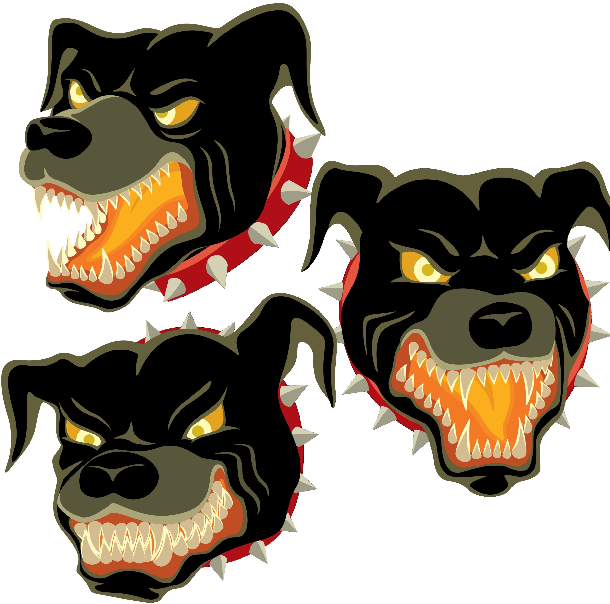 Three Headed Cerberus Cartoon