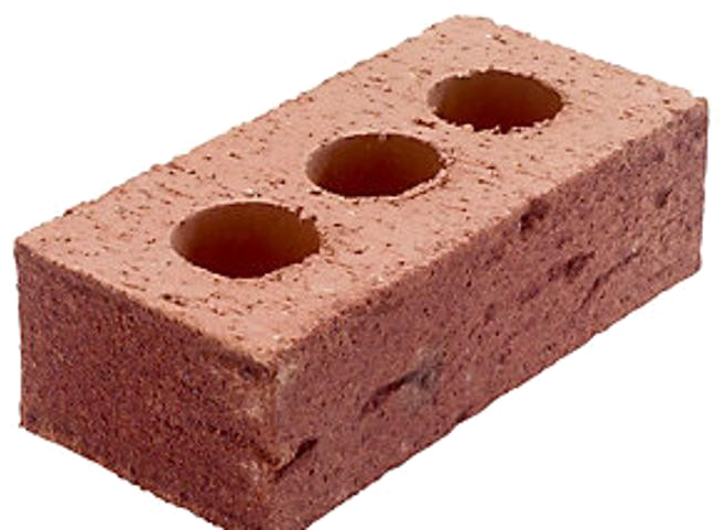 Three Hole Red Brick