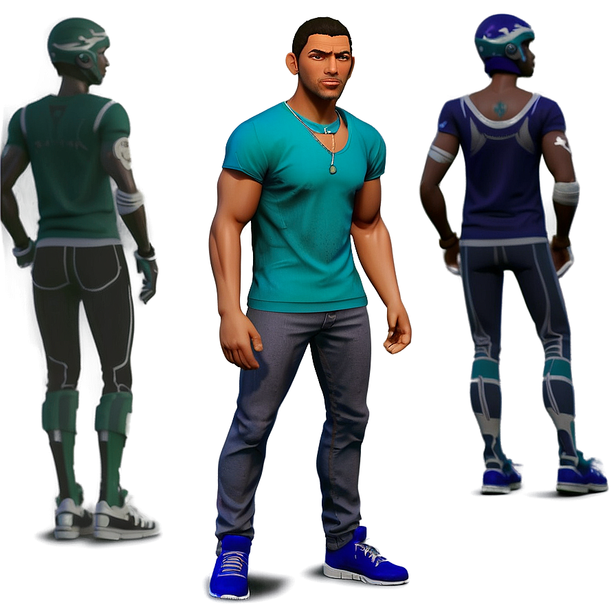 Three View Character Model Presentation