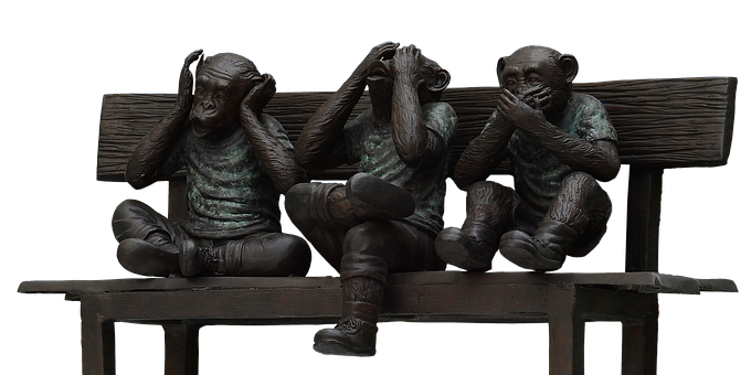 Three Wise Monkeys Sculpture