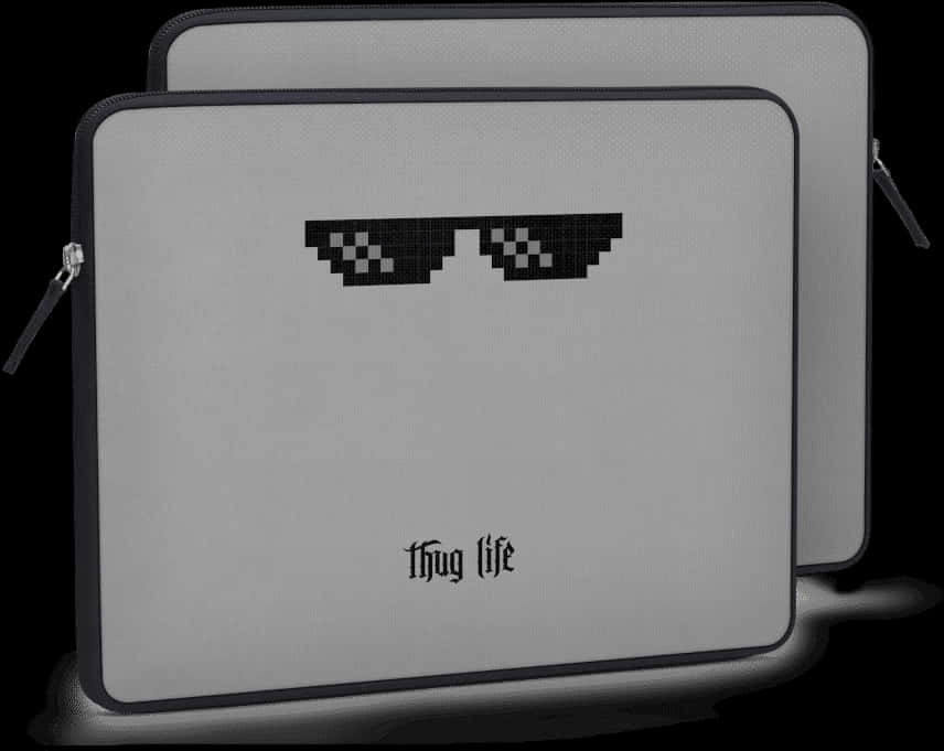 Thug Life Glasses Laptop Sleeve