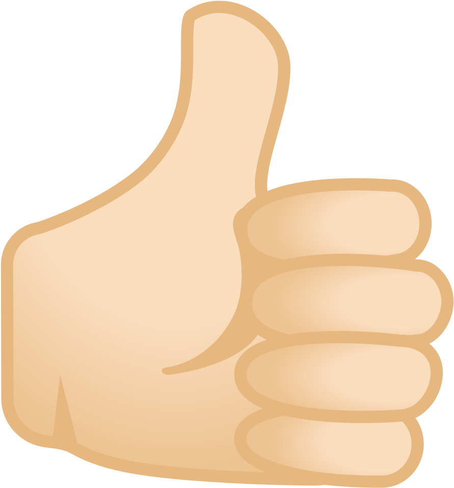 Thumbs Up Emoji Graphic