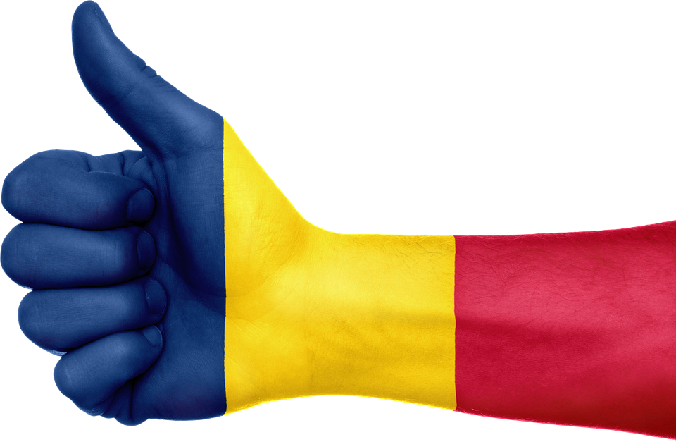 Thumbs Up Romania Flag