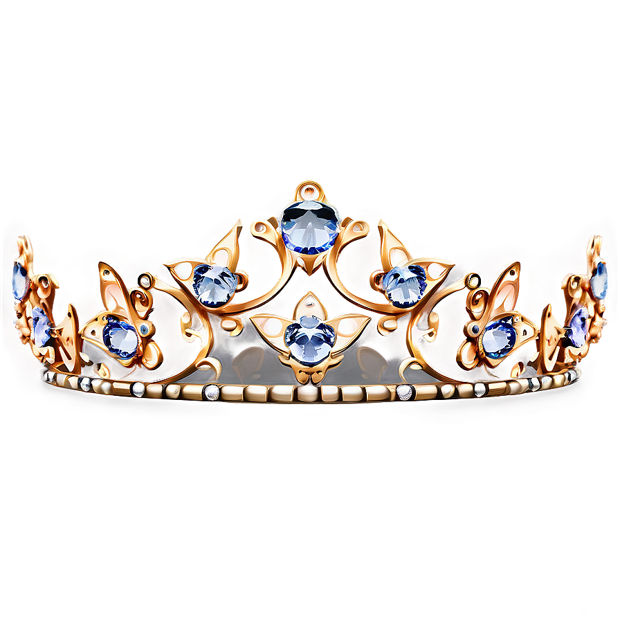 Tiara With Butterflies Png Dbj53