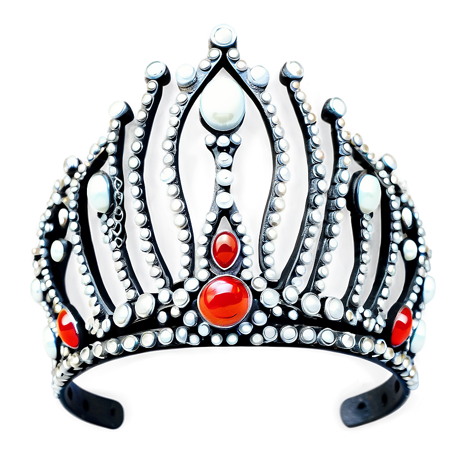 Tiara With Pearls Png 05252024