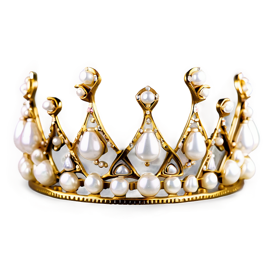 Tiara With Pearls Png 05252024