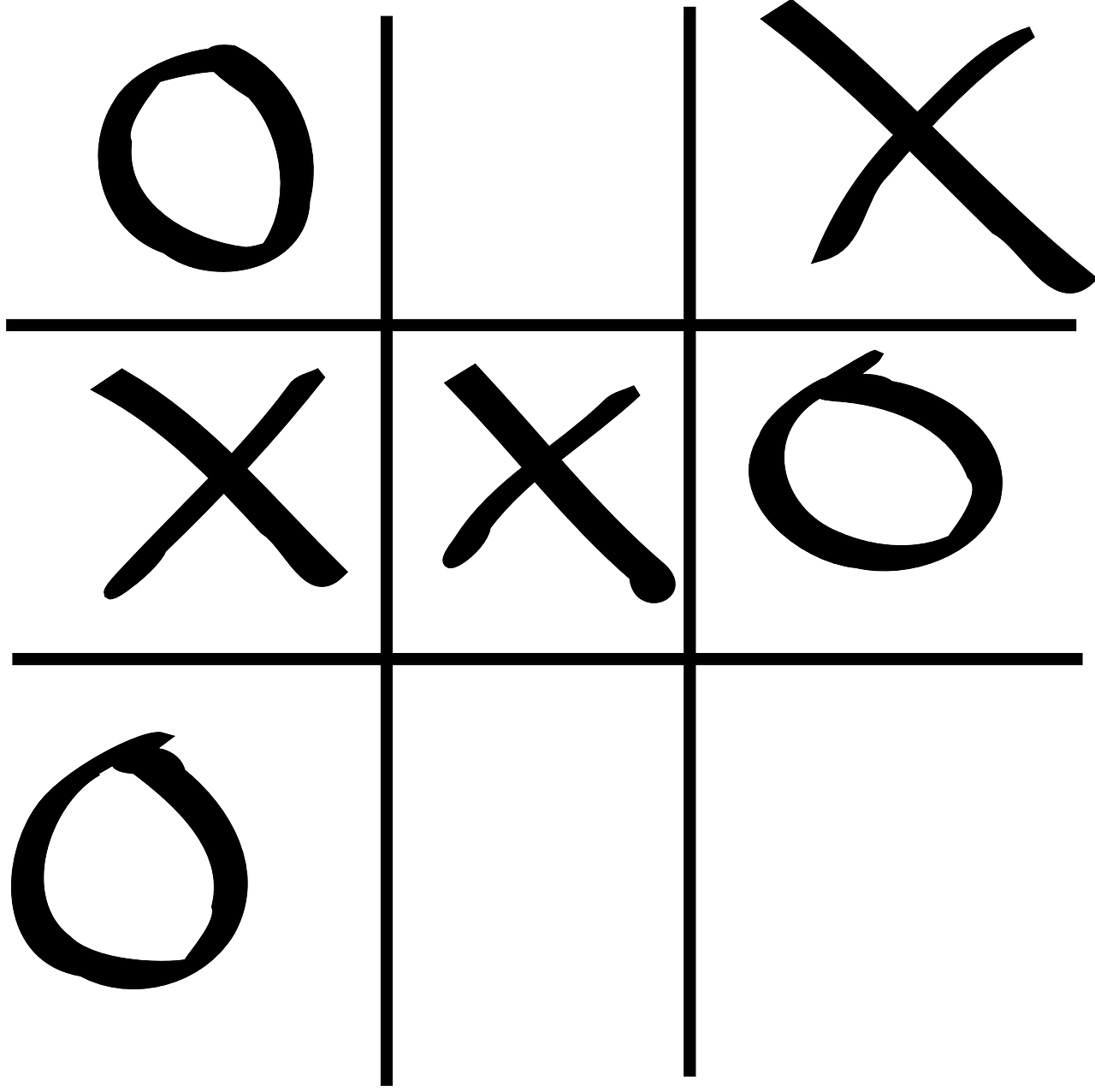 Tic Tac Toe Game In Progress