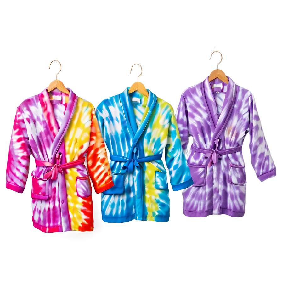 Tie-dye Fun Robe Png Nve