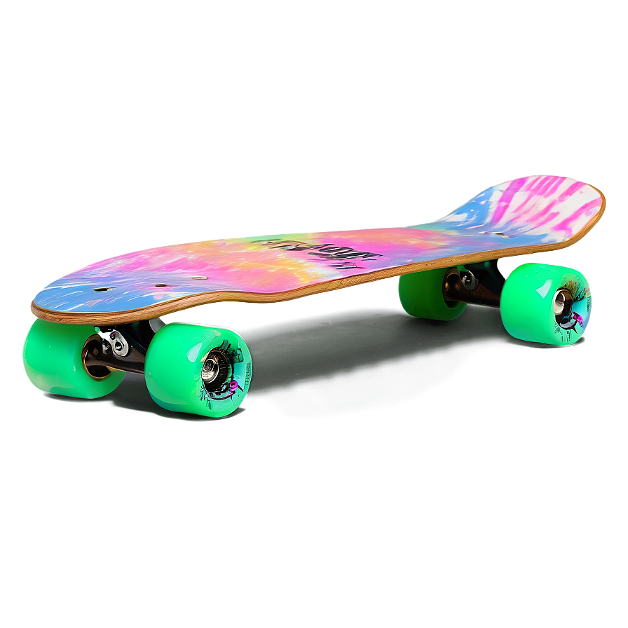 Tie-dye Skateboard Deck Pattern Png Osj