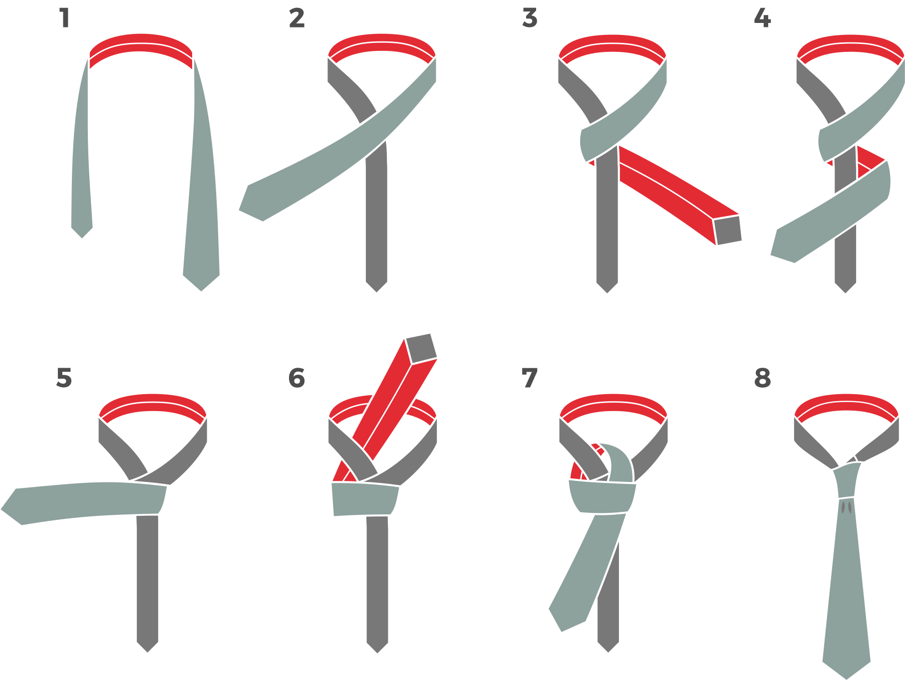 Tie Knotting Instructions