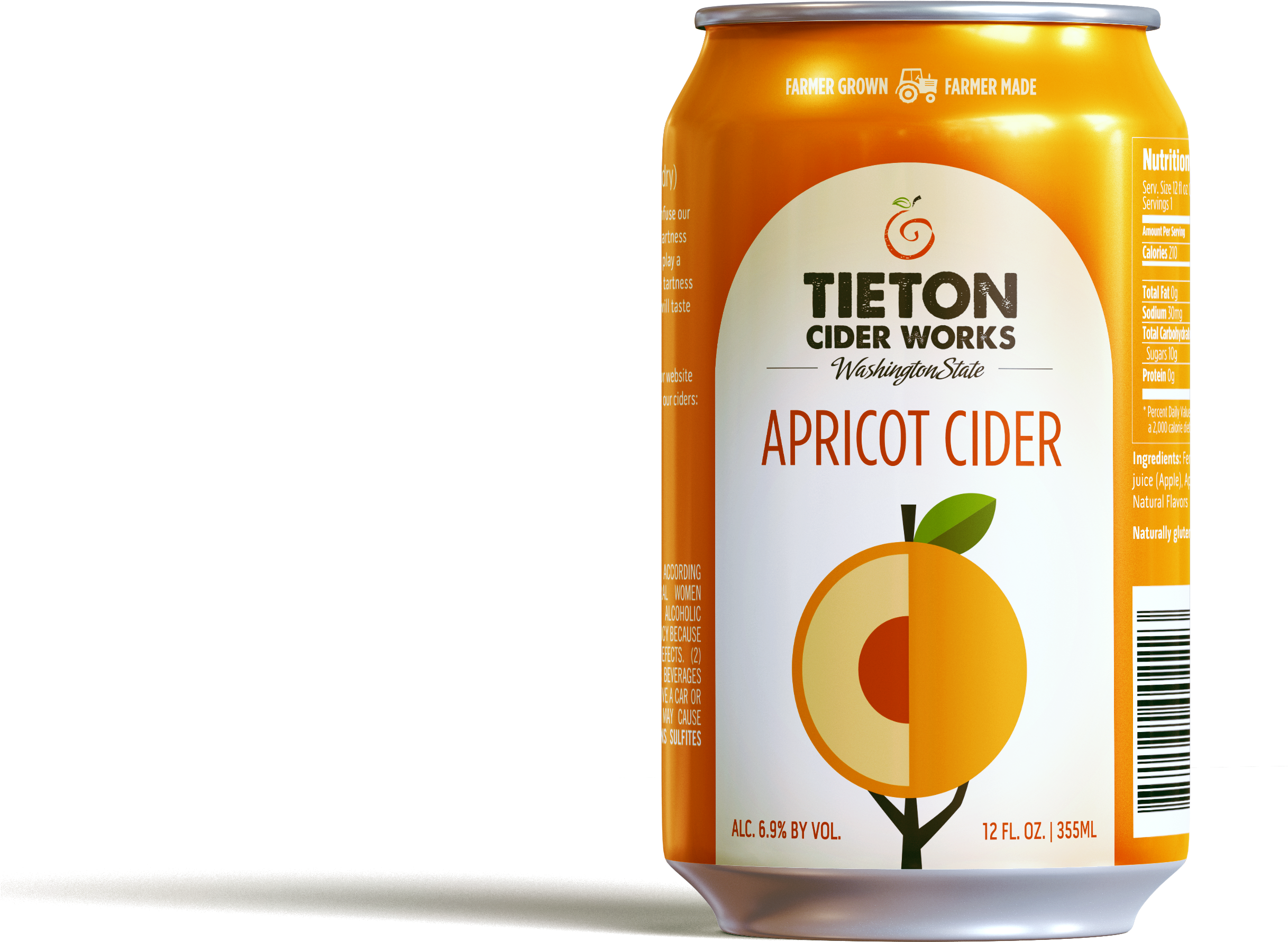 Tieton Apricot Cider Can