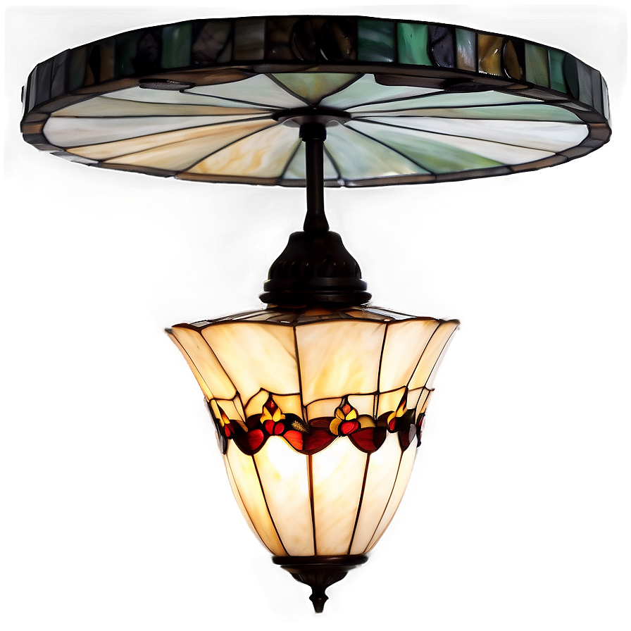 Tiffany Style Ceiling Light Png 1