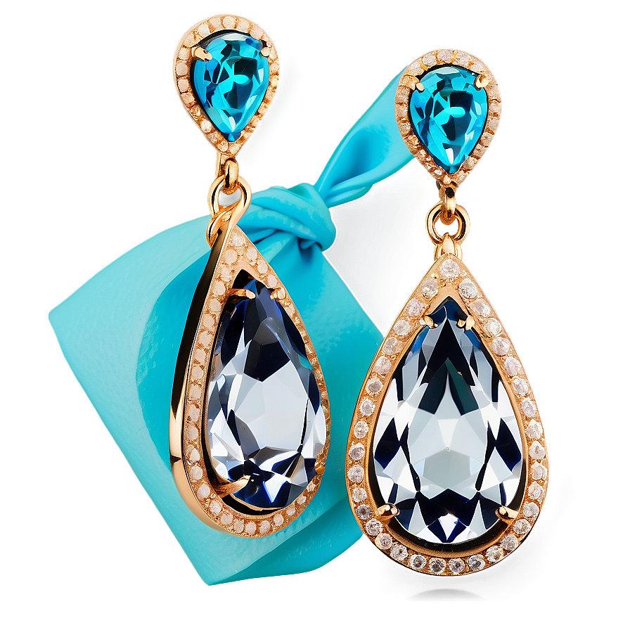 Tiffany Teardrop Earrings Png Ebr92