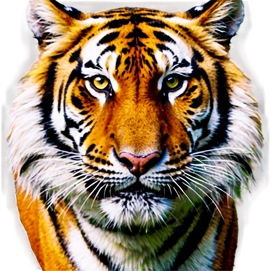 Tiger Face Close-up Png Sxu