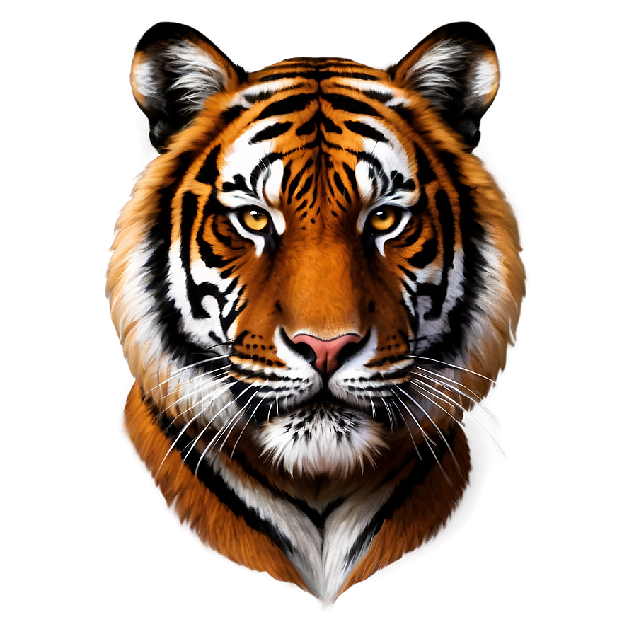 Tiger Face In Detail Png 7