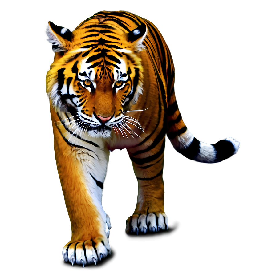 Tiger In Night Png Yig
