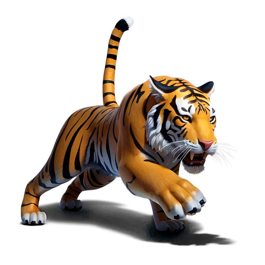 Tiger's Wrath Unleashed Png 06252024