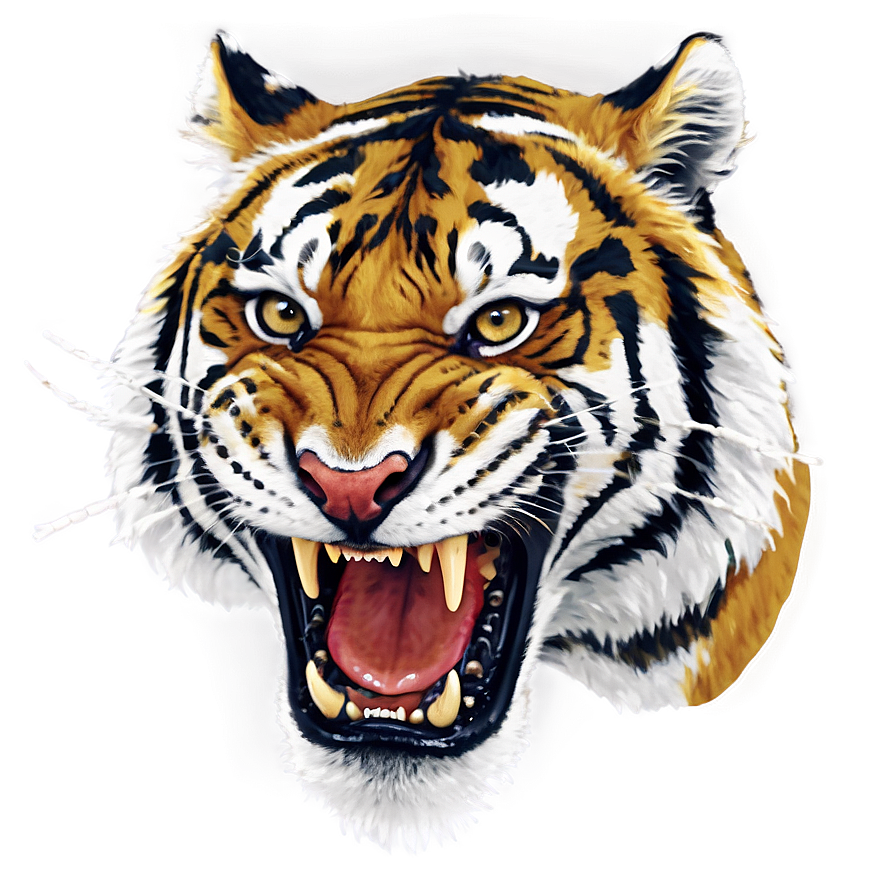 Tiger With Menacing Snarl Png 68