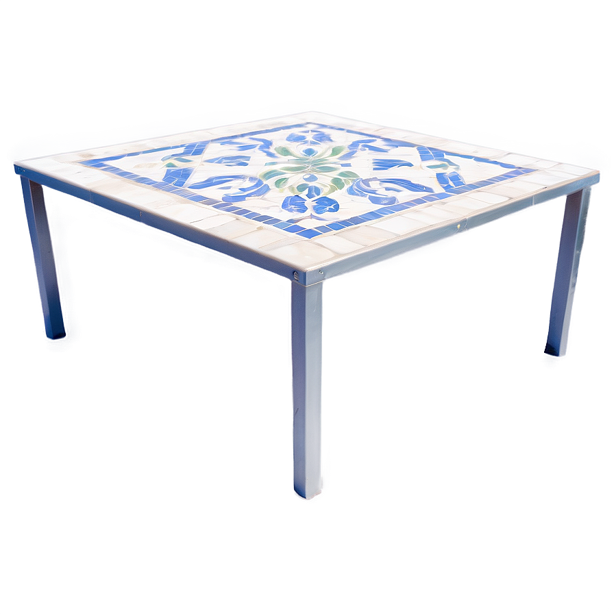 Tile Top Outdoor Table Png Muu