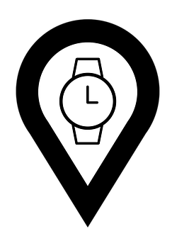 Time Location Pin Icon