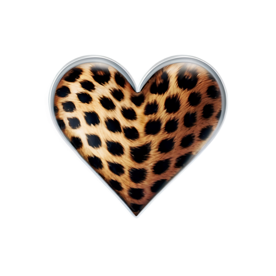 Timeless Leopard Heart Png 06282024