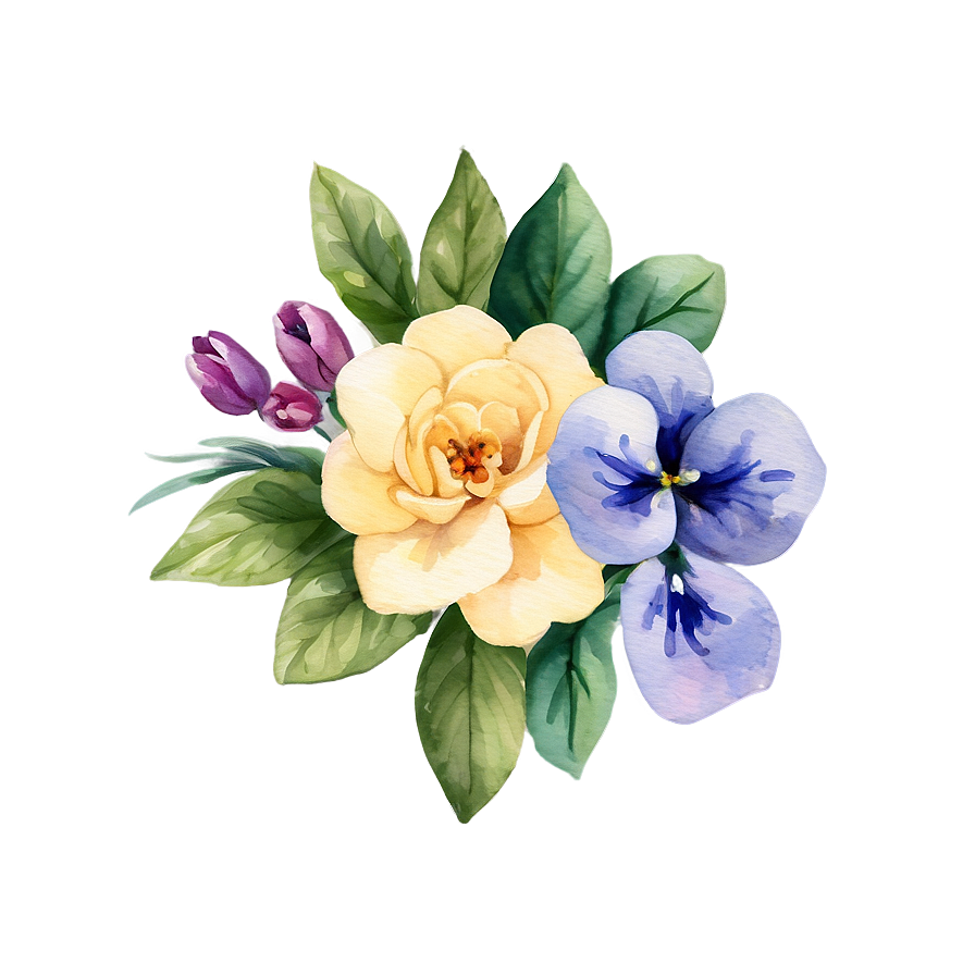 Timeless Watercolor Flower Png 06272024