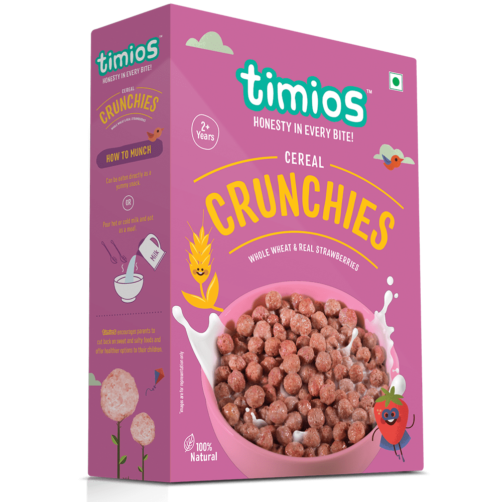 Timios Cereal Crunchies Box Design