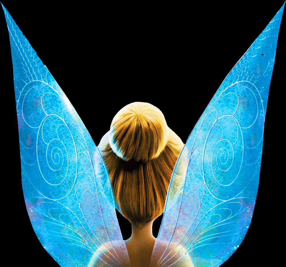 Tinkerbell Back Viewwith Wings