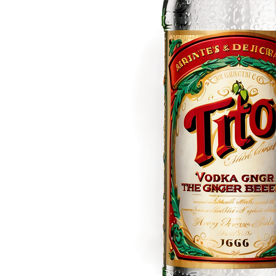 Tito's Vodka And Ginger Beer Png 06252024