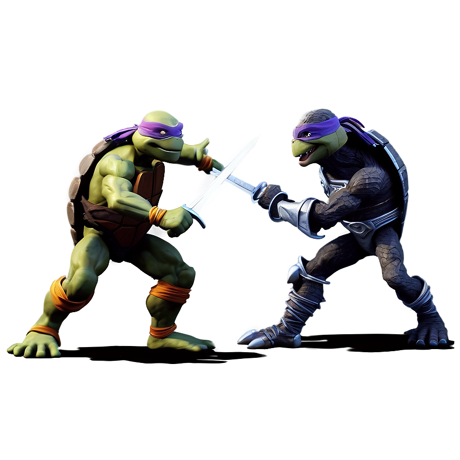 Tmnt Vs. Shredder Battle Png Bfo