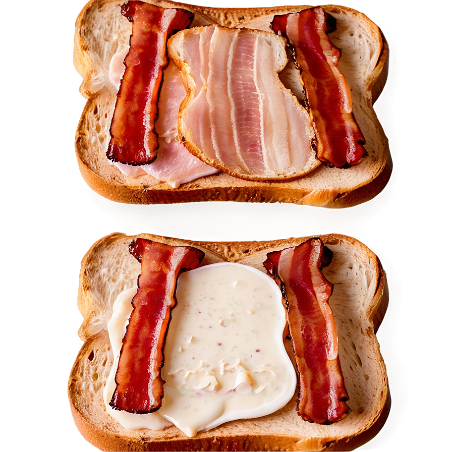 Toast With Bacon Png 05242024