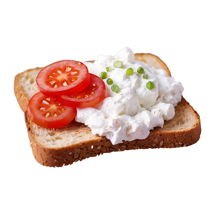 Toast With Cottage Cheese Png Sep